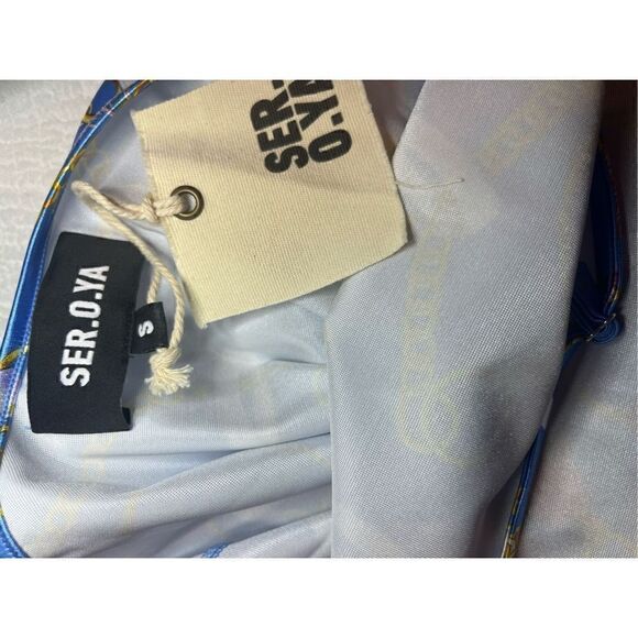 NWT Ser.o.ya Lillian Bodycon Dress in Nautical Blue - Picture 7 of 7